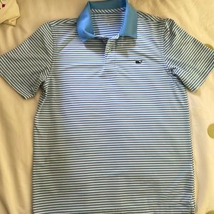 Vineyard Vines size Medium 12-14 Youth Golf Performance Collared Polo shirt.